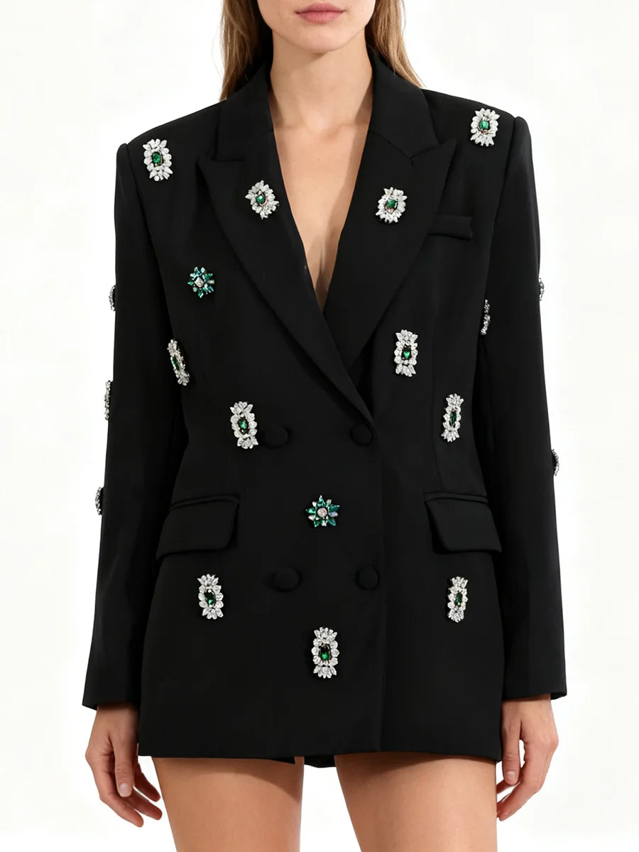 Spliced Bead Luxurious Blazers