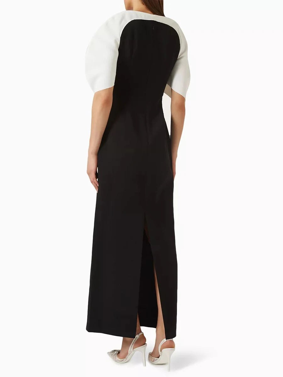 Hit Color Loose Minimalist Long Dresses
