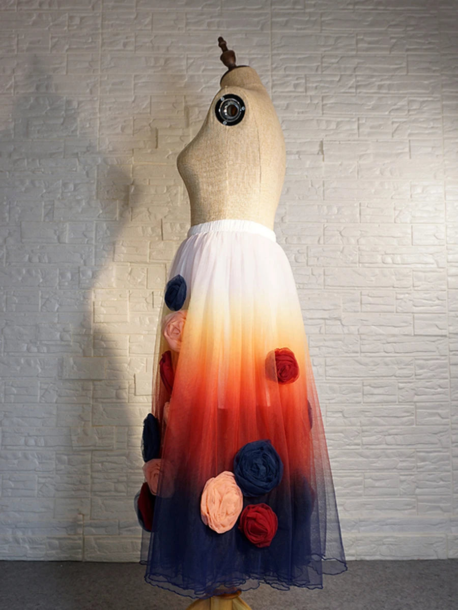 Spliced Diamonds Appliqués Dress