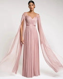 A Line Lace Chiffon Dresses
