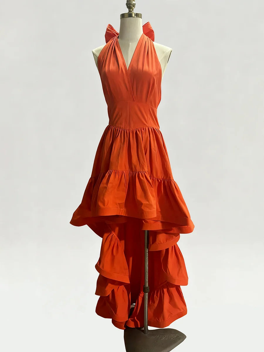 Patchwork Ruffles Dress