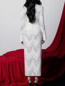 Spliced Lace Dresses