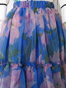Color block Printing A Line Skirts