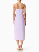 Spliced Appliqués Slimming Dresses