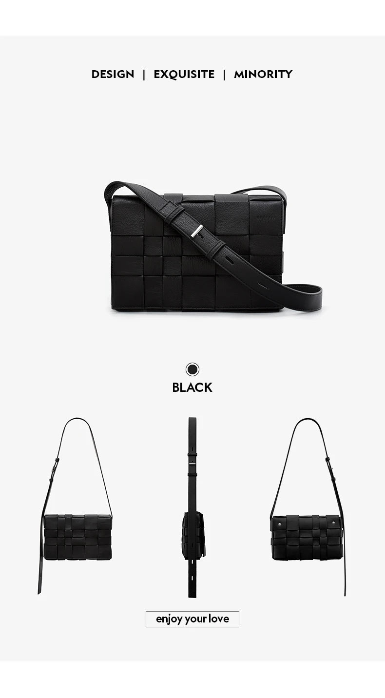 GENUINE LEATHER SHOULDER HANDBAGS