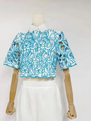 Hollow Out Casual Two Piece Set