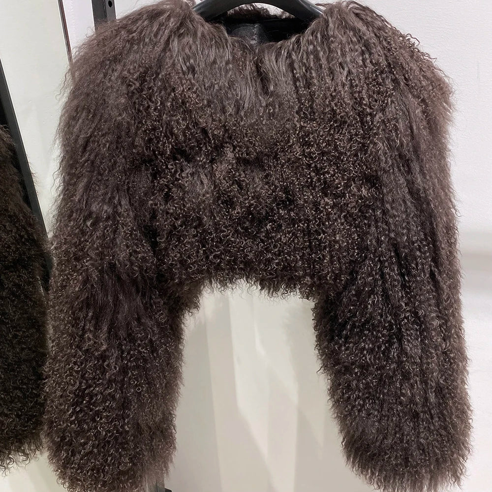 Plus Size Shaggy Coat