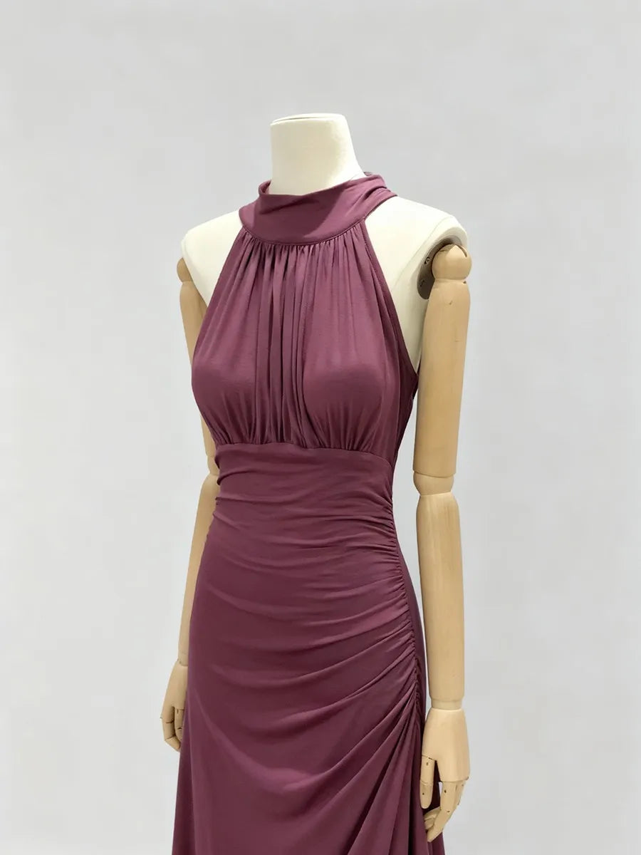 Round Neck Sleeveless  Dress