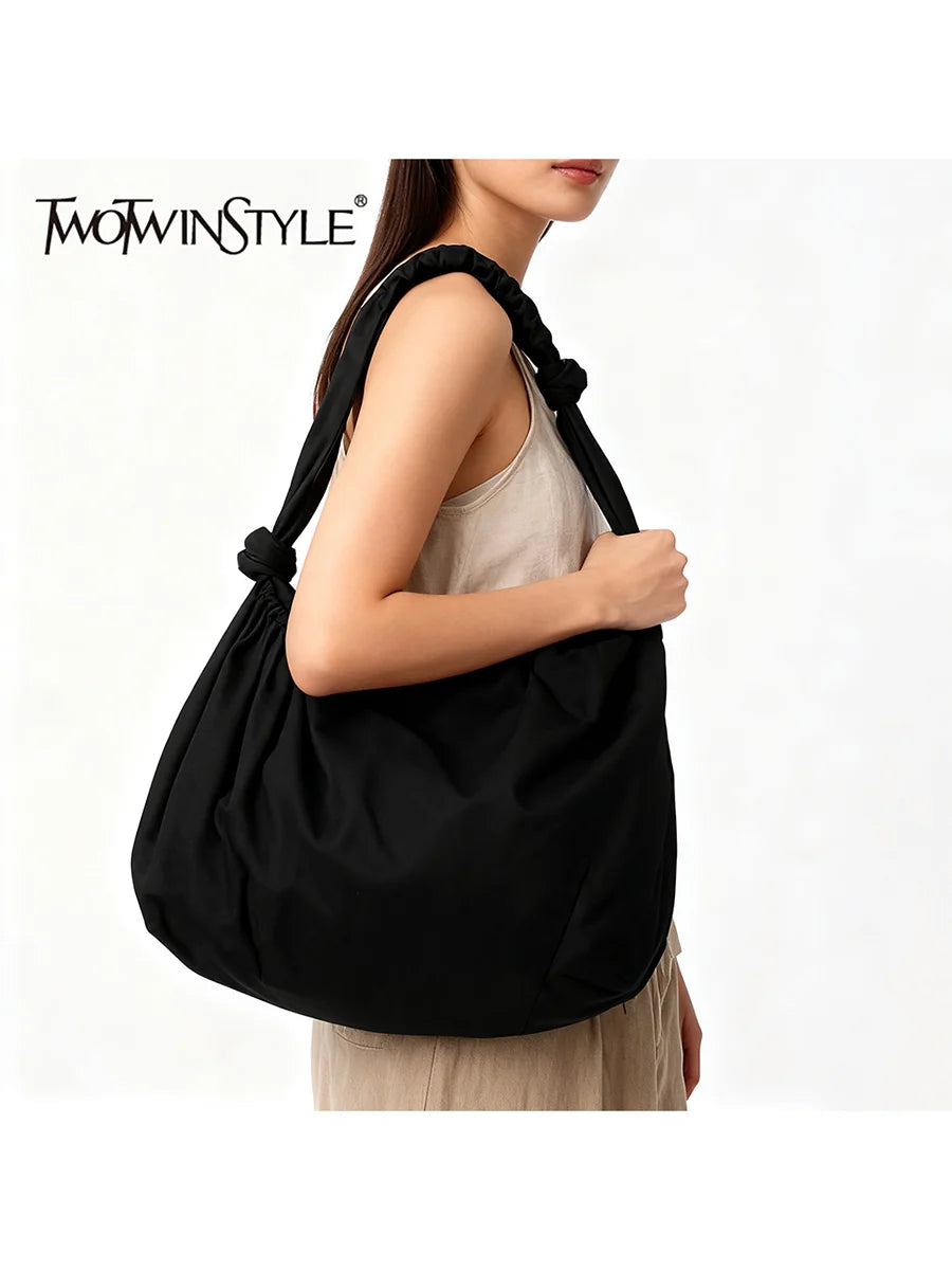 Patchwork Knots Shoulder Bag