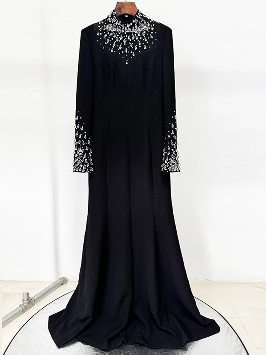 Solid Spliced Bead Dresses