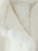 Solid Loose Spliced Fluff Elegant Jackets
