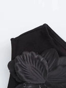 One Shoulder Appliqués Dress