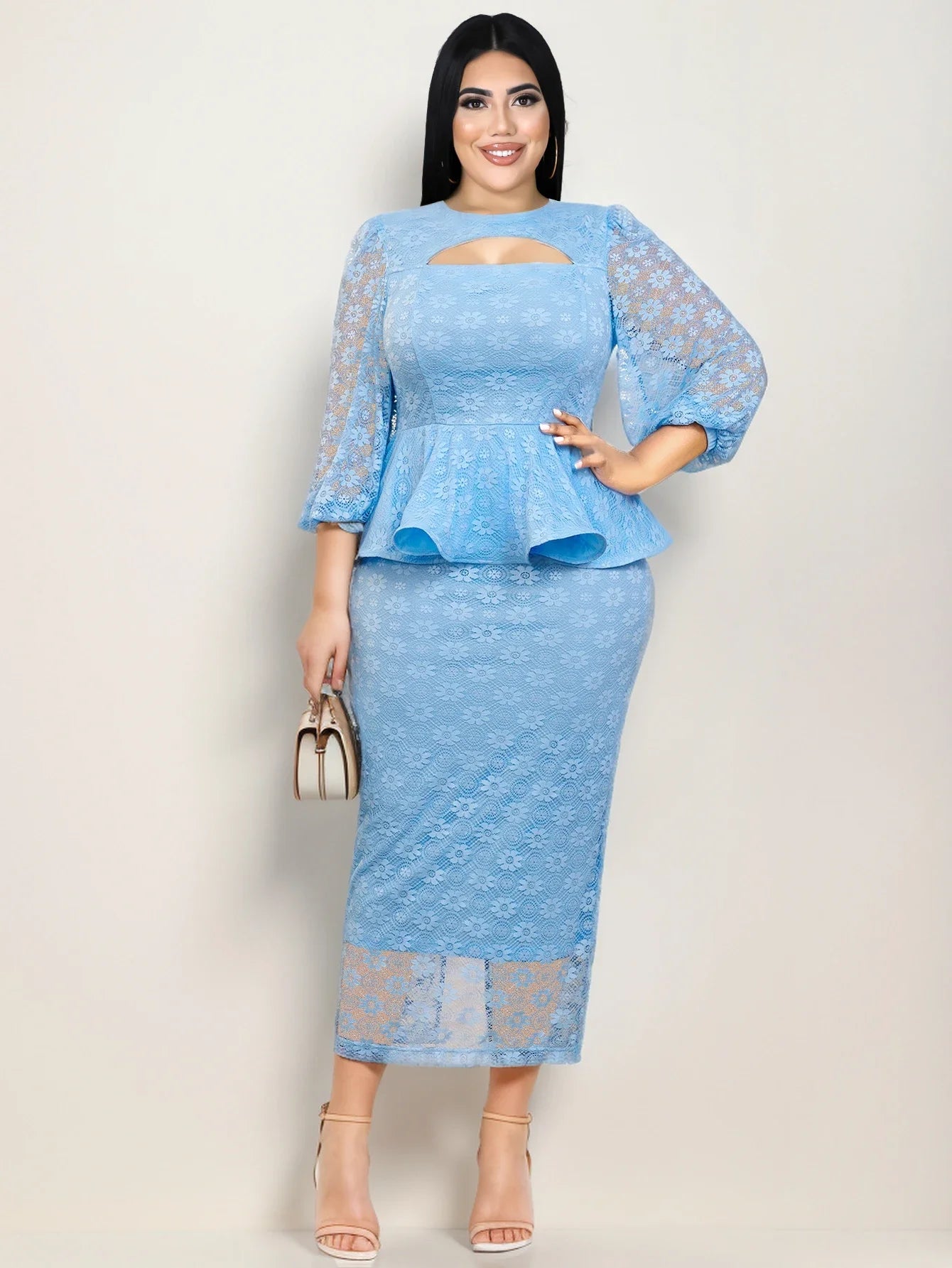 Plus Size Peplum Dress