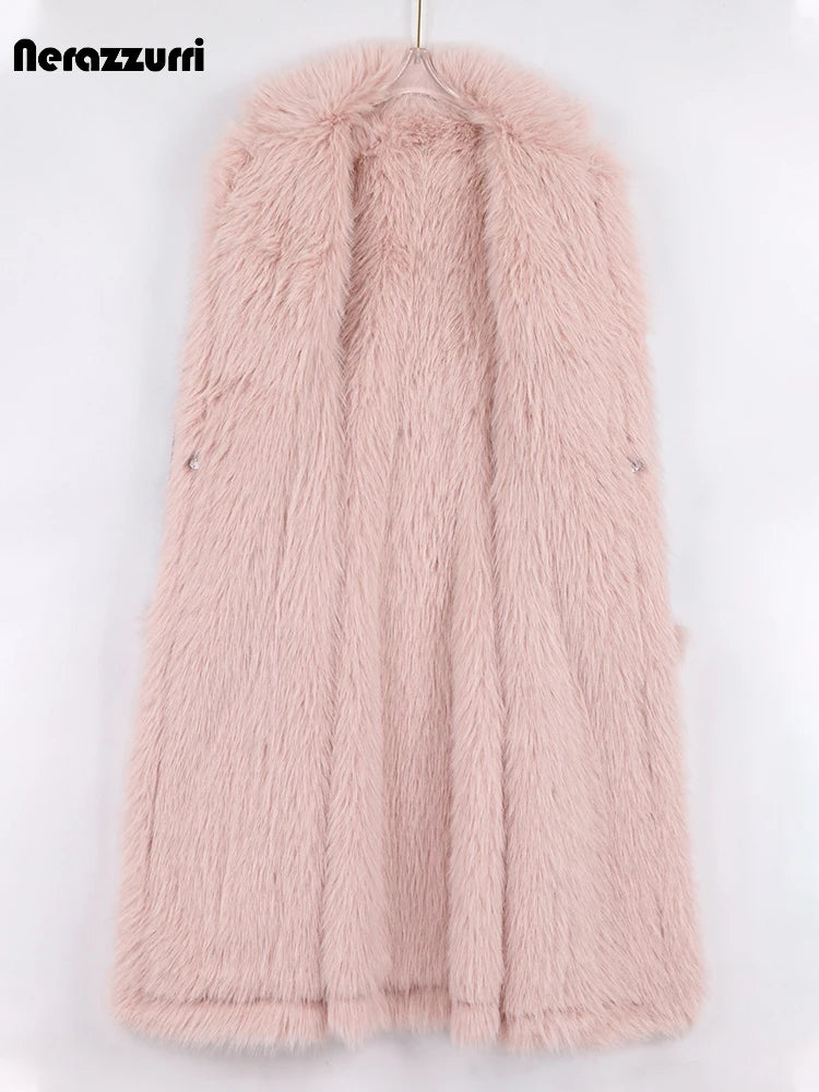 Shaggy, Fluffy Faux Fur Coat