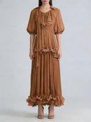 Spliced Folds Dresses