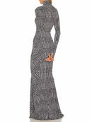 Spliced Plaid Fashion Dresses