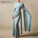 Slimming Spliced Folds Dresses