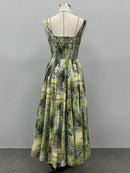 Printing Vintage Long Dresses