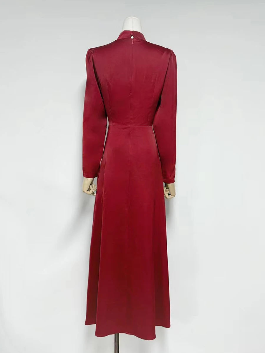 Slimming Spliced Bead Dresse