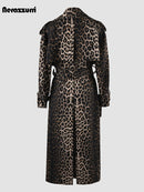 Extra Long Oversized Leopard Print Coat