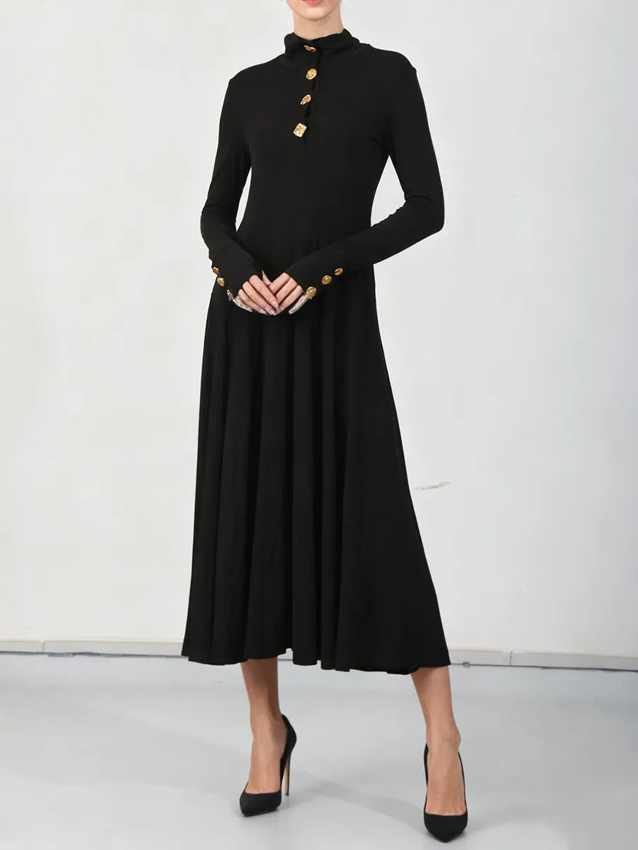 Metal Buttons Basics Dresses