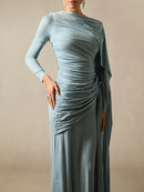 Slimming Spliced Folds Dresses