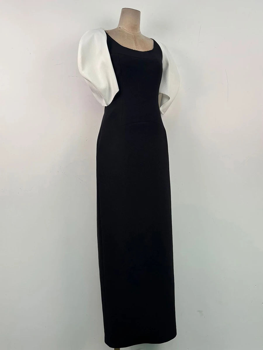 Hit Color Loose Minimalist Long Dresses