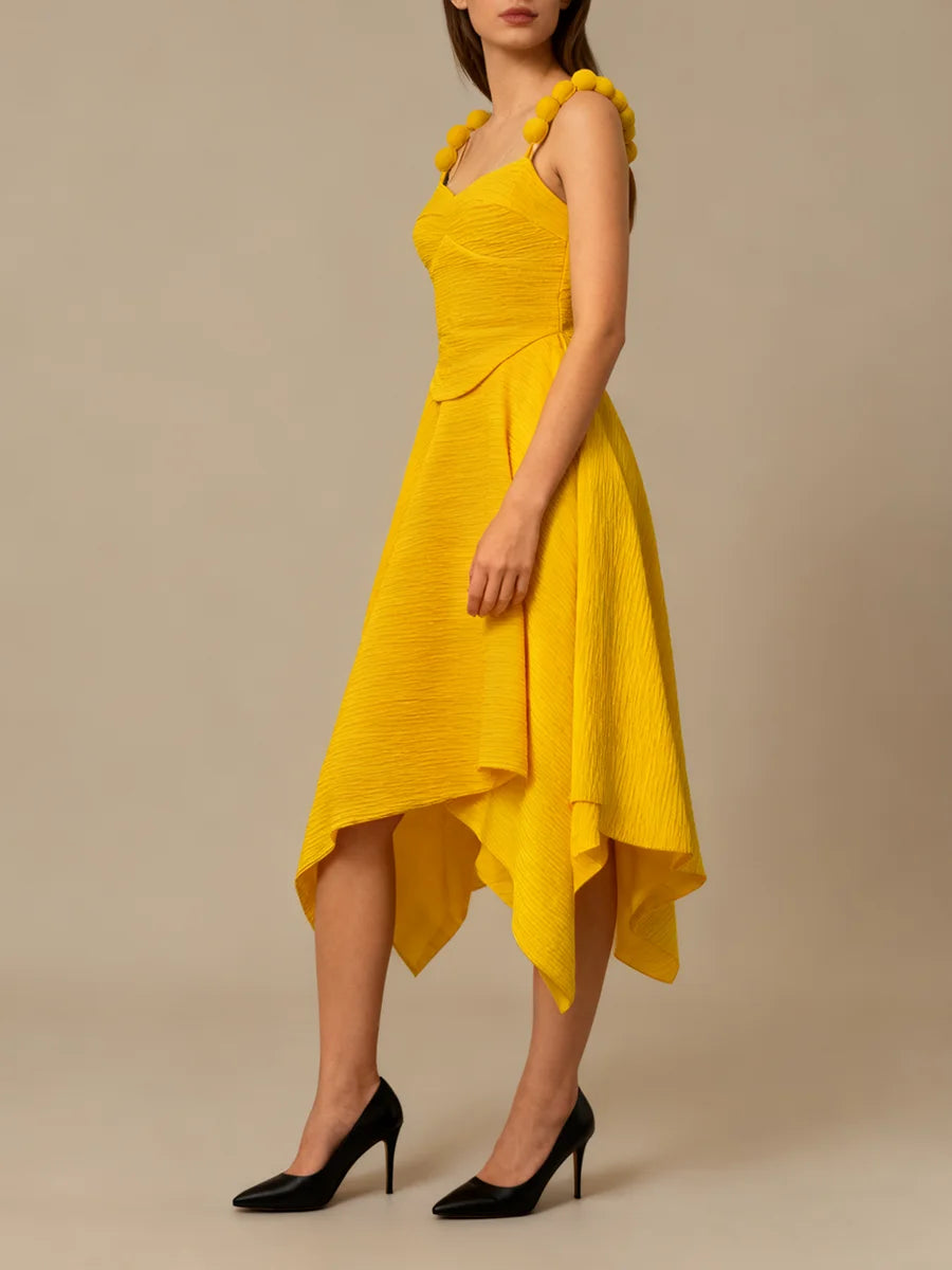 Spliced Folds Dresses