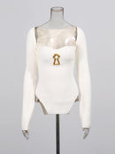Sequined Basics Sweaters for Women