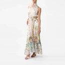 3D Flower Lace Up Dress