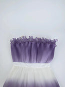 Gradient Spliced Ruffles Dresses