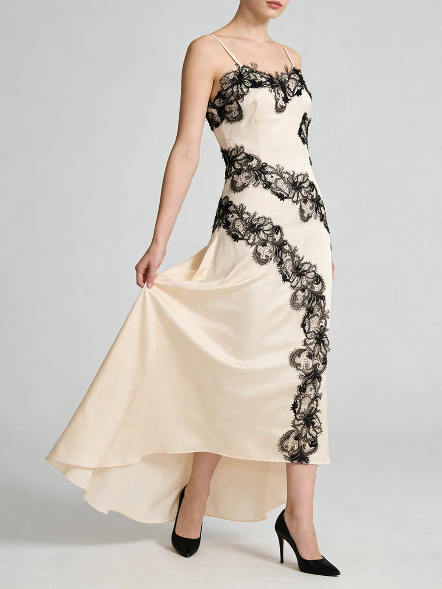 Spliced Lace Dresses
