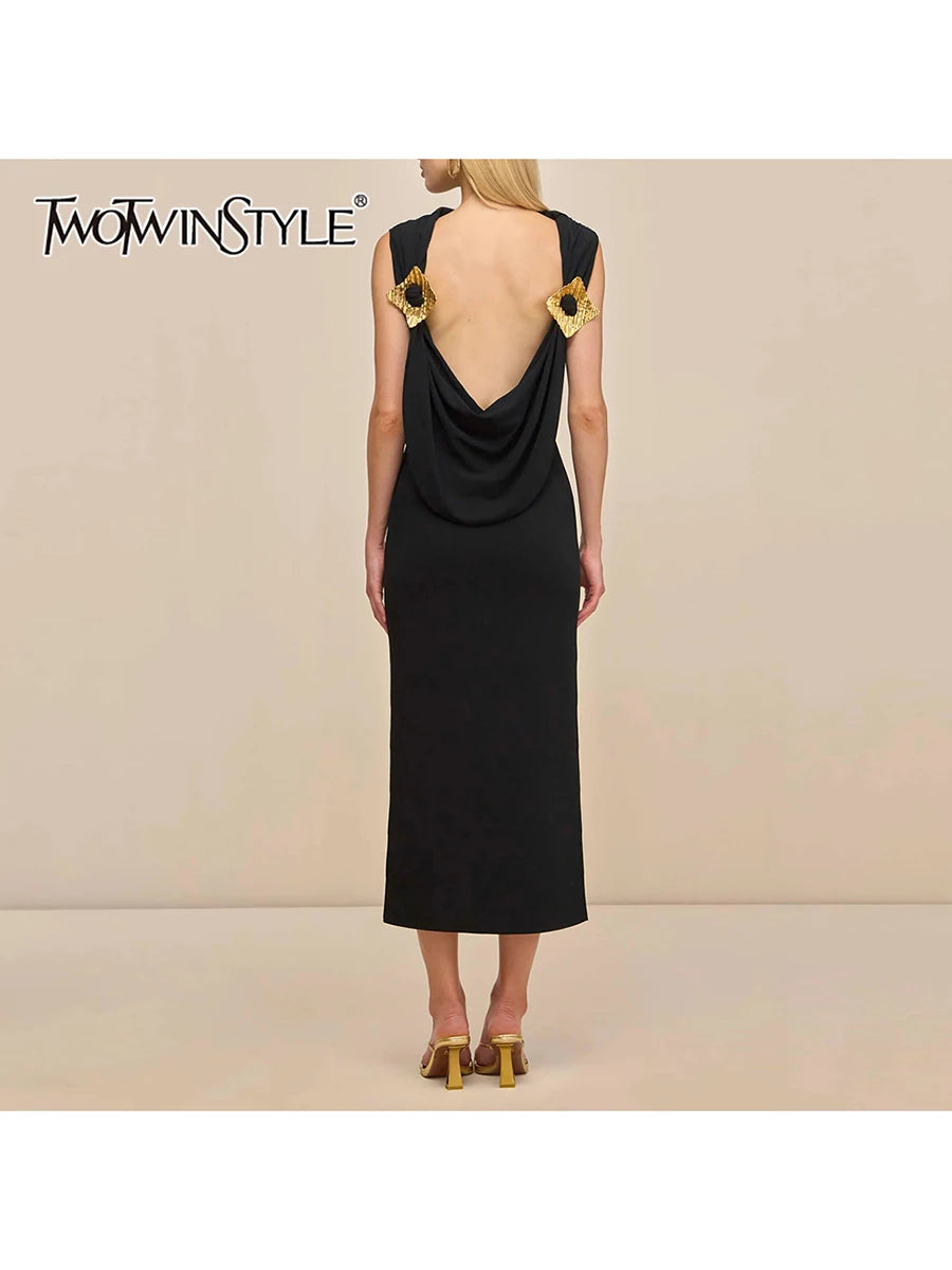 Spliced Sequined Dresses