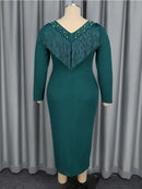 Plus Size DarkGreen Dress