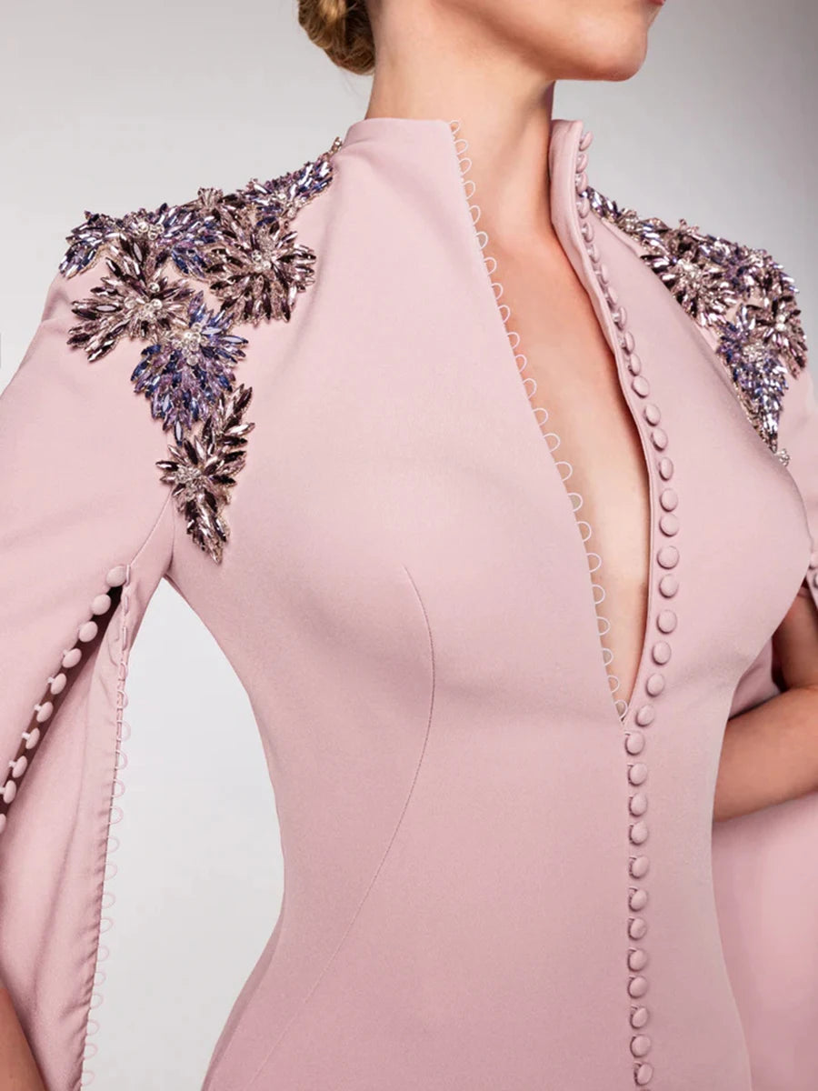 Spliced Bead Luxurious Dresses