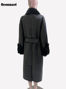 Long Oversized Black Soft Black Lamb Jacket