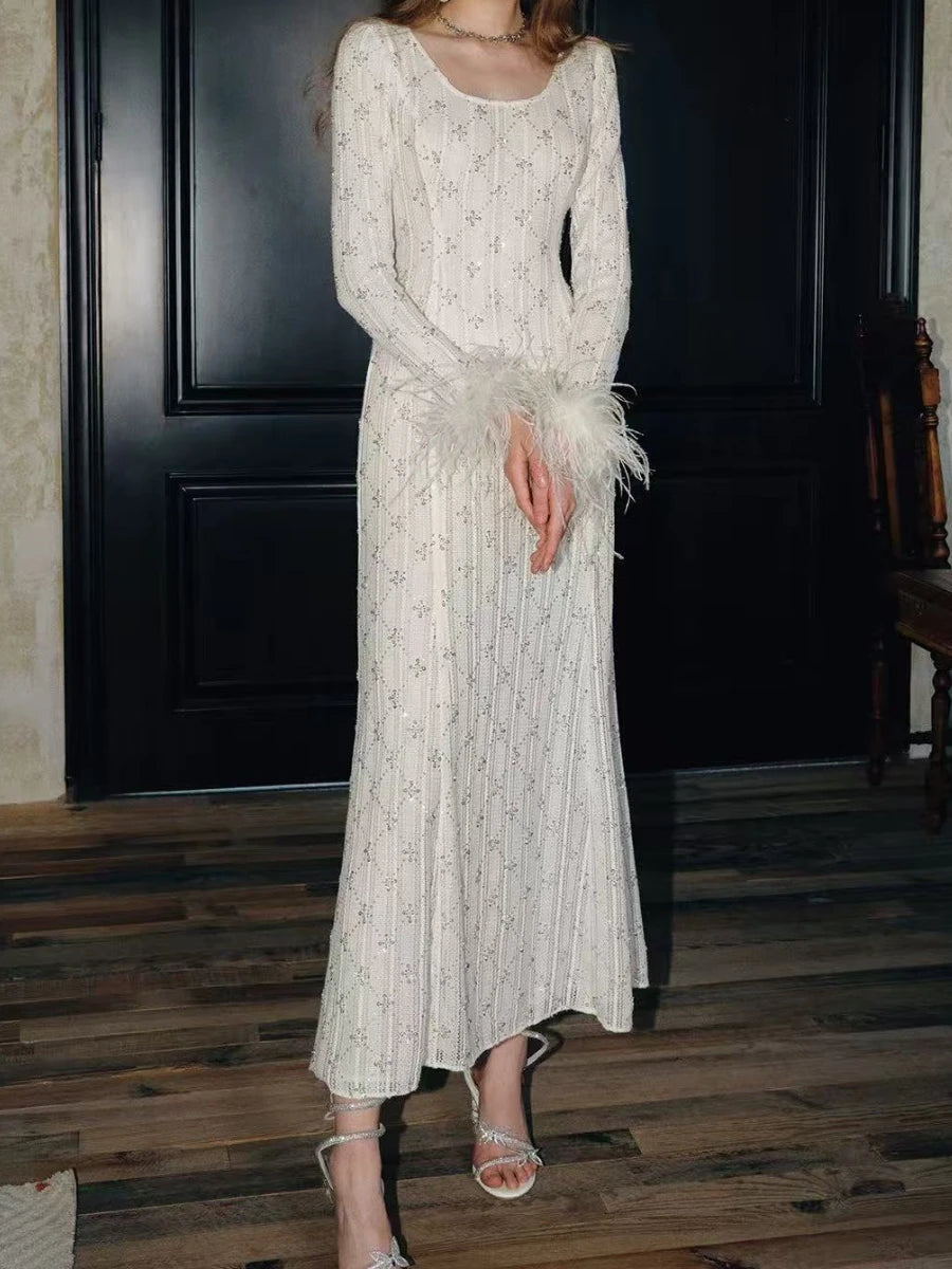 Spliced Bead Dresses
