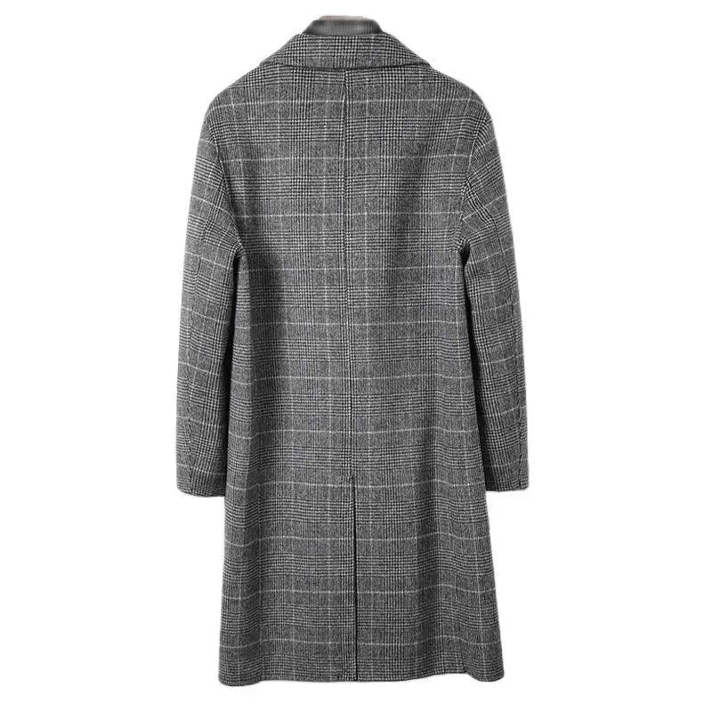 Men’s Plaid Overcoat