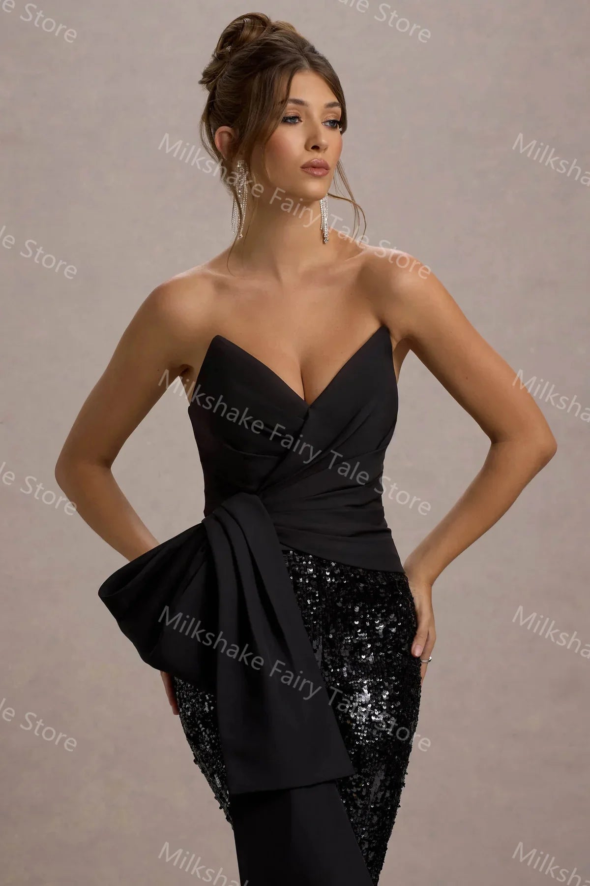 Glitter Sequins Evening Pants Set