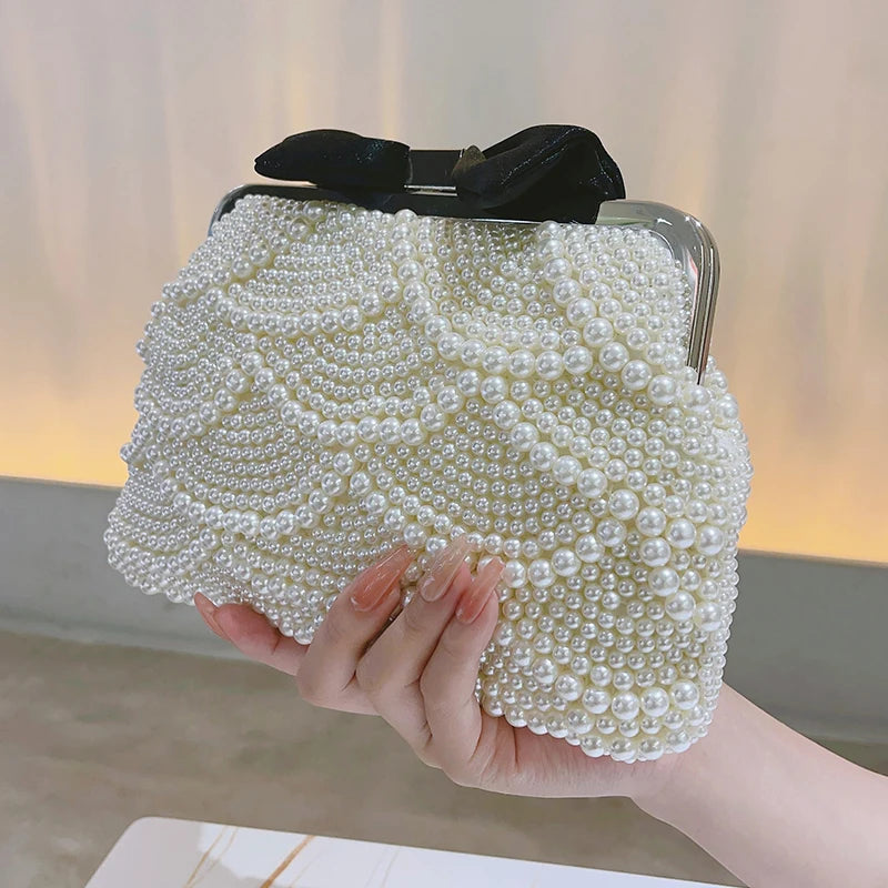 Mini Elegant Pearl Beaded Bag