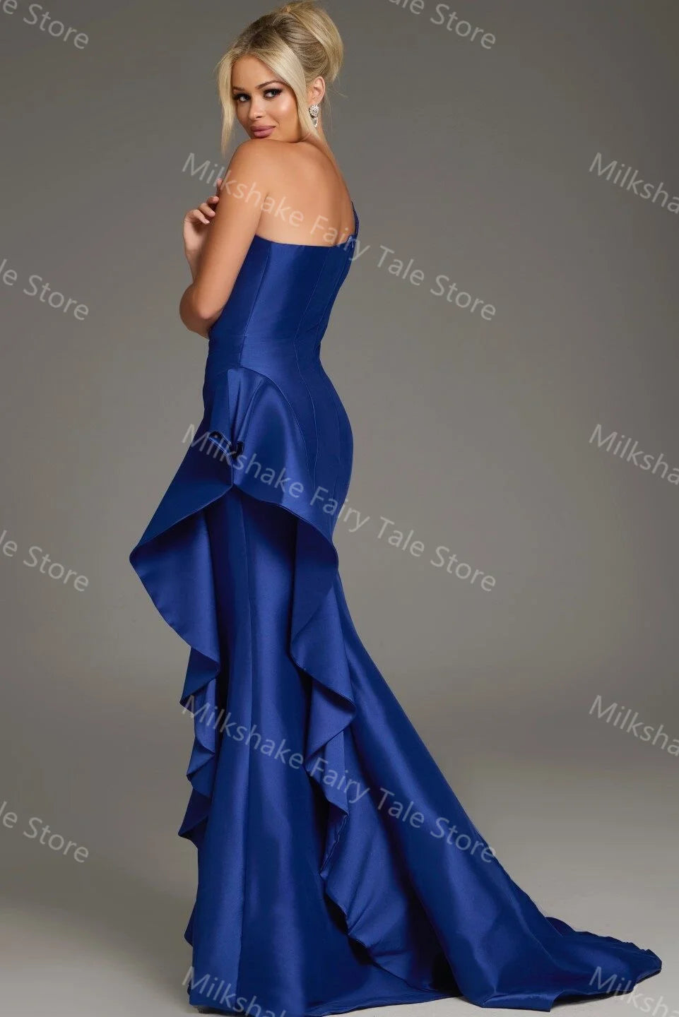 Mermaid Evening Dresses One Shoulder Dresses