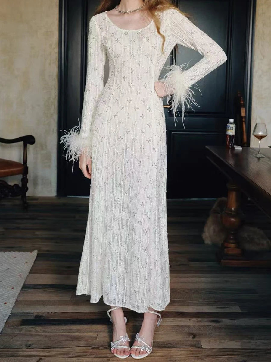 Spliced Bead Dresses