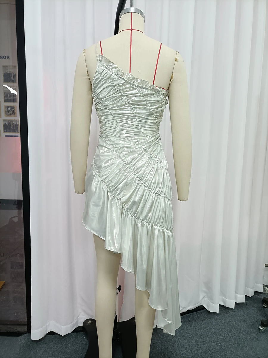 Spliced Folds Dresses