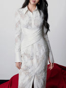 Spliced Lace Dresses