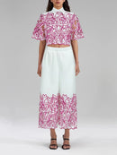 Hollow Out Casual Two Piece Set