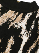 Leopard Zipper Fashion Dresses