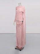 Slimming Spliced Folds Dresses