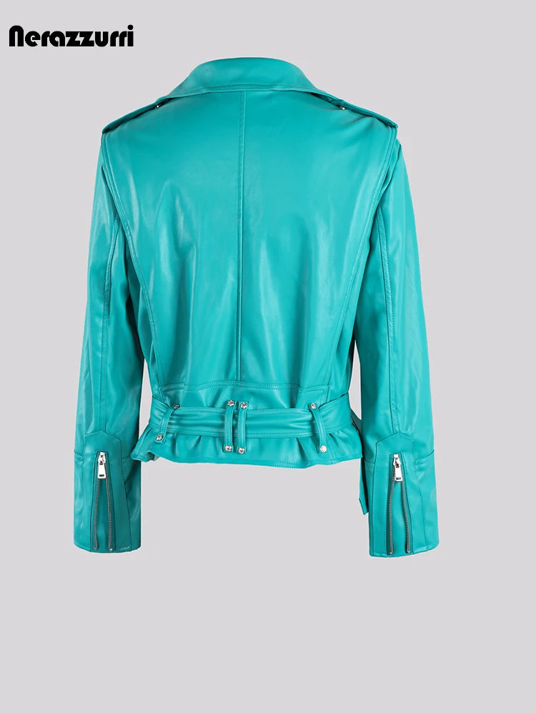 Ladies Biker Jacket With Zipper