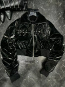 Spliced Paper Clip Fashion Short Jackets