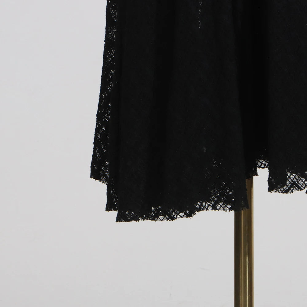 Spliced Sheer Dresses
